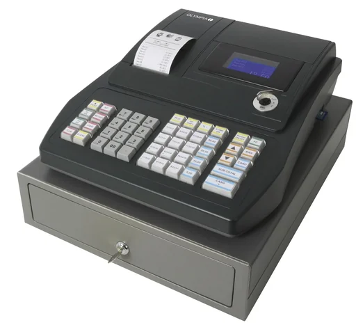 Registrierkasse mit 3 + 8 Fächer, Hub-Tastatur und TSE 3-Jahres-Lizens