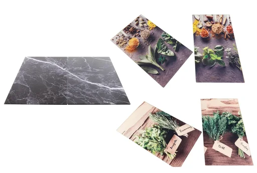 "Herdabdeckplatte, 2 teilig, Motiv Gewürze image"