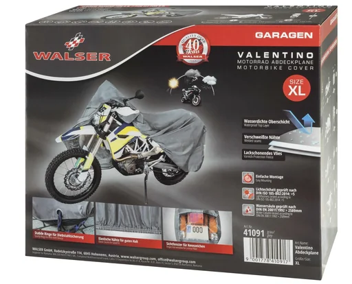 "Motorradgarage Enduro - Grösse XL - 255 x 110 x 135 cm - PVC image"