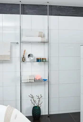 "Badezimmerregal 270 cm - Höhenverstellbar - Badezimmerschrank image"