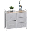 Stoffkommode mit 5 Stoffschubladen