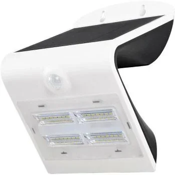 "VT-768 geführte Solar-Wandleuchte mit Bewegungsmelder - 3W - 400Lm - 4000K - weiß - Solarenergie image"