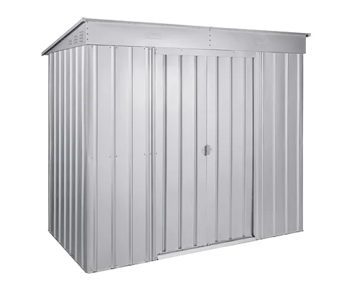 "Gerätehaus Pultdach Skillion 84, silber metallic image"