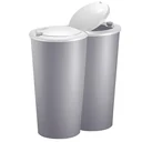 Doppeleimer für die Mülltrennung - Kunststoff grau 2x25L