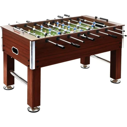 "Fußballtisch 60 kg 140x74,5x87,5 cm Stahl braun image"