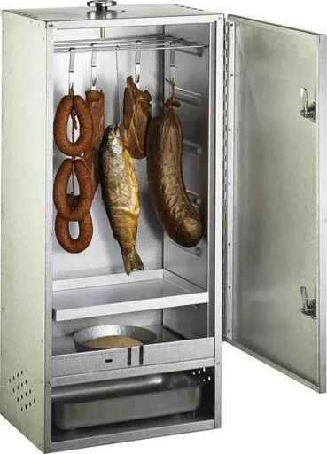 "Räucherofen "Komfort Modell", aus aluminierten Feinblech mit Tür image"