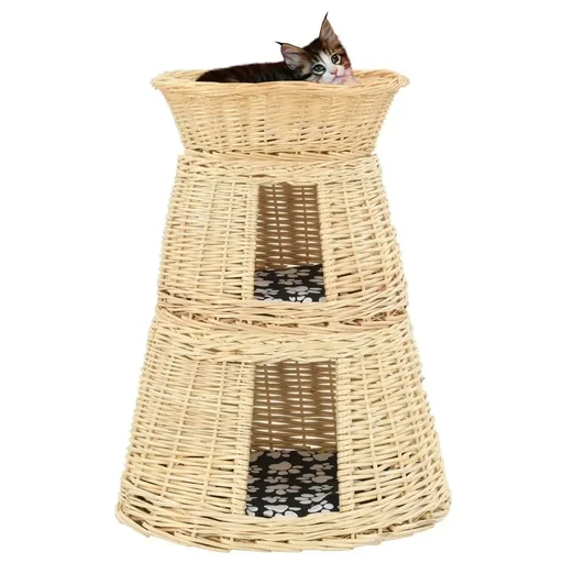 "3-teiliger Katzenkorb mit Kissen image"