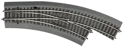 "Bogenweiche rechts BWr2/3 für Handbetrieb, mit Bettung image"