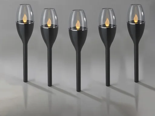 "Solar Flammen Leuchten - 5er Set image"