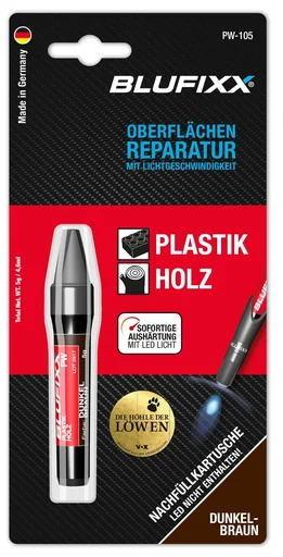 "Ersatz-Kartusche 5 g für Reparaturstift Plastik und Holz, dunkelbraun image"