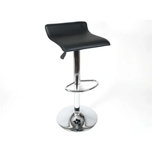 "Gerimport Barhocker Schwarz - 39x36x84 cm image"