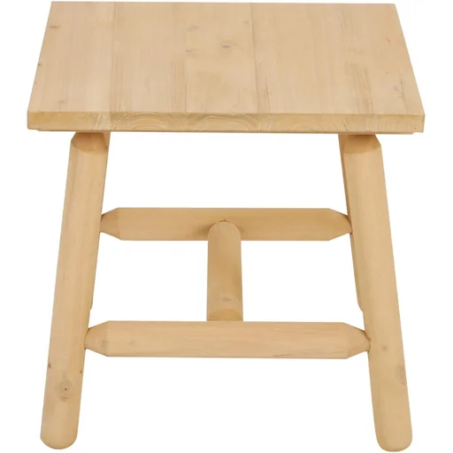 "Holzhocker Garten Beistelltisch Gartentisch Kinderstuhl Allzweck Tannenholz Natur 50 x 50 x 48 cm image"