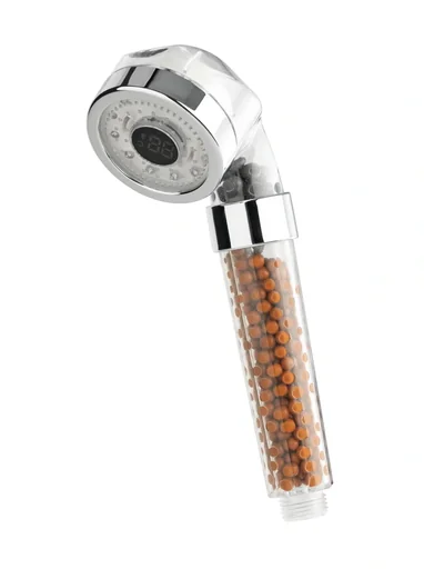 "Duschkopf mit LED-Farbwechsel und Temperaturanzeige 6 cm image"