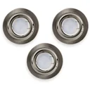 VT-4444 3-teiliger Satz Einbaustrahler - 5W - 400 Lm - 3000K - Silber