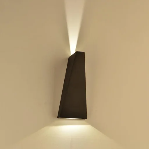 "VT-826 LED-Wandleuchte - für den Innen- und Außenbereich - 6W - 3000K - 660 Lumen - Schwarz image"