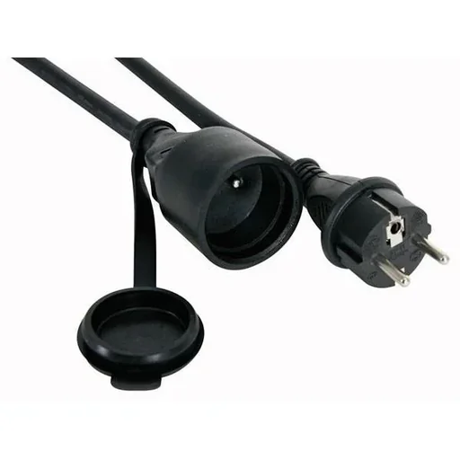 "EHQ Power Verlängerungskabel - 25M - Gummi - Pin Erdung - 3G1.5 - IP44 image"