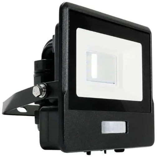 "VT-118S LED-Flutlicht mit Sensor - 10 W - 735 Lm - 3000K - Schwarz image"