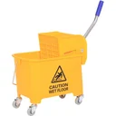 Putzwagen Putzeimer mit Presse 20L Gelb