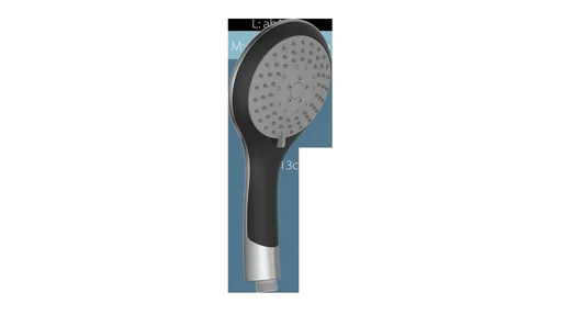 "Handbrause, Schwarz / Chrom image"