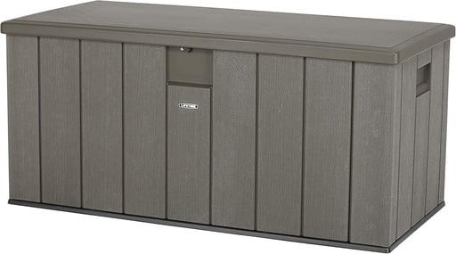 "Lifetime Kissenbox 570 L Grau 150.7×71.9×69.1 cm – wetterfeste Auflagenbox aus HDPE image"