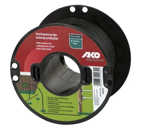 "Untergrundkabel Ø 1,6 mm, 25 m auf Kunststoffspule, 0,07Ω/m image"