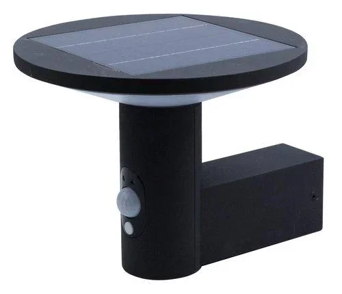 "Solar LED Wandleuchte KARINA schwarz, 3,3 Watt, 210 lm, warmweiß image"