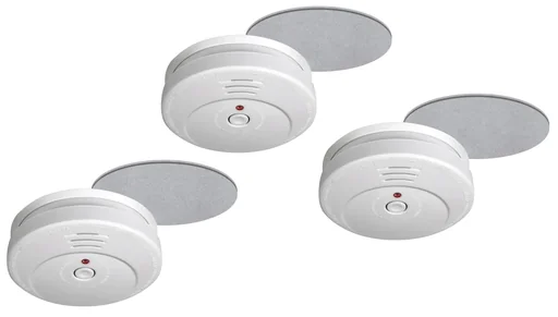 "Rauchmelder flach 3 x + 3 x Magnetbefestigung - SPARSET! image"