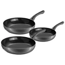 Pfannen-Set, grau, 3-teilig