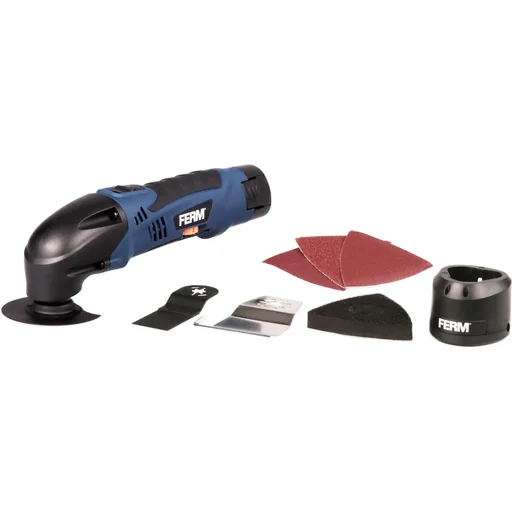 "OTM1006 Akku Multiwerkzeugset - 12V/1.5Ah Li-Ion - Oszillerend - Mit Zubehöre - Variabele Geschwindigkeitskontrolle image"