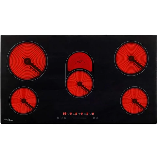 "Cerankochfeld 5 Zonen, Touch Control 8500 W 77 cm image"