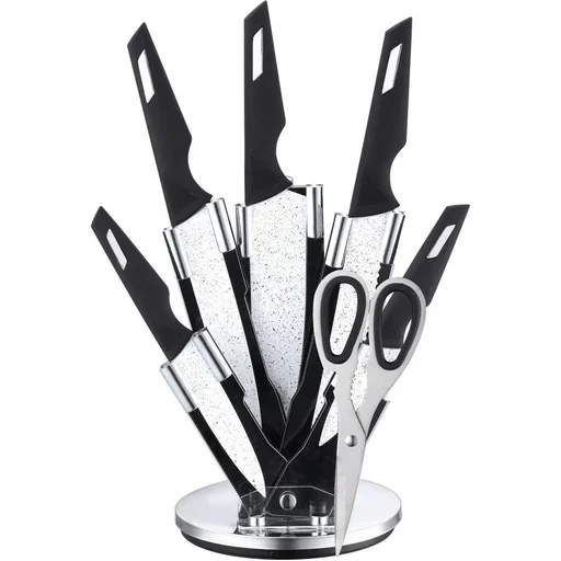 "Bachmayer BM-314 7-teiliges Messerset - Inkl. Block & Schere image"