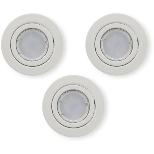"VT-3333 3-teiliger Einbaustrahlersatz - 5W - 400 Lm - 3000K - Weiß image"