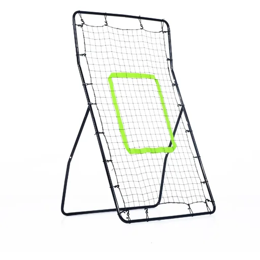 "Kickback Fußball Rebounder Tor Netz Stahl 75x126cm Schwarz image"