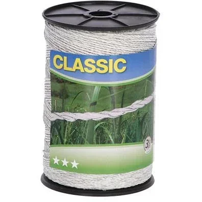 "Klassischer Zaundraht 500M Weiß, 6X 0,20 Edelstahl image"