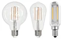 Retro-LED-Lampe Kolbenform, 2,5 Watt, E14