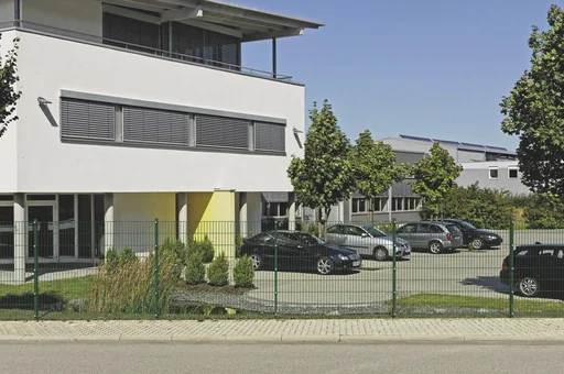 "Doppelstabmattenzaun Komplettset, grün, Höhe 100 cm, Länge 12 m image"