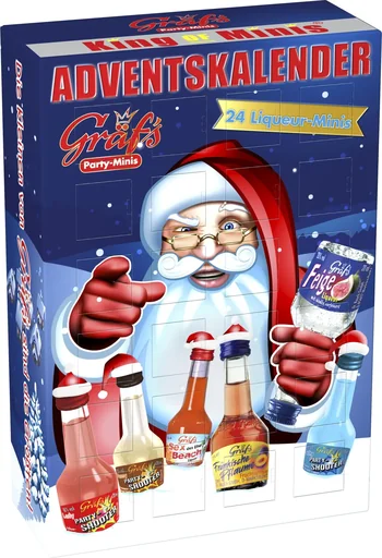 "Gräfs Adventskalender, gefüllt mit 24 Mini-Spirituosen image"