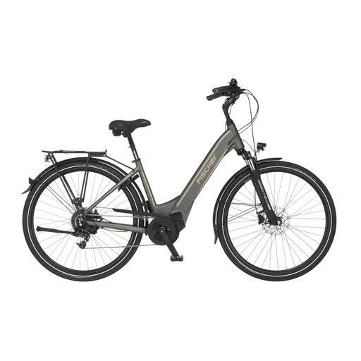 "Unisex E-Bike City, 28 Zoll, Rahmengröße 44cm, 10-Gang Kettenschaltung, platingrau matt, CITA 6.0i image"