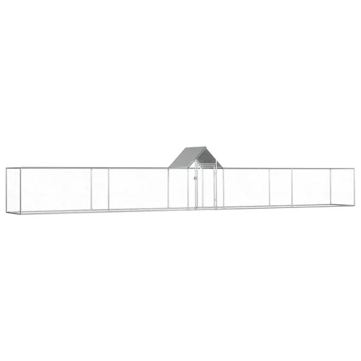 "Hühnerstall 9x1x1,5 m Stahl verzinkt image"