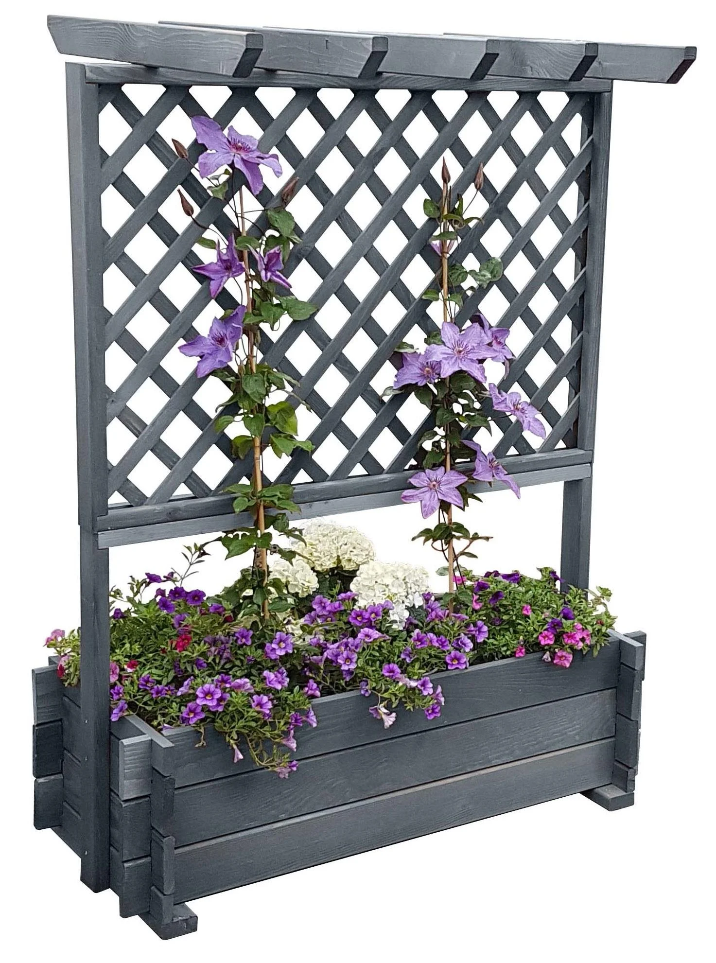 Rankkasten mit Pergola 102/200, grau