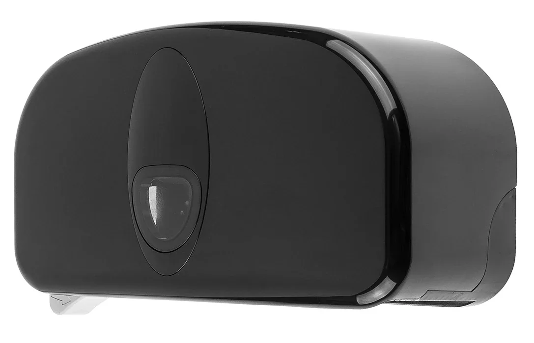 "Toilettenpapierhalter, Klopapierhalter, Toilettenpapierspender - PQB20Duo, für 2 Standard Rollen, Kunststoff, schwarz image"