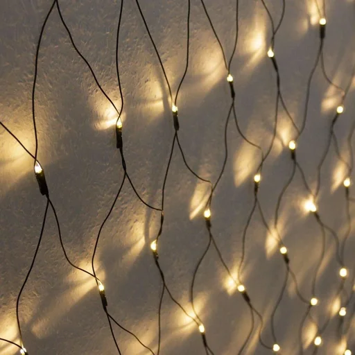 "Weihnachts-Netzbeleuchtung mit 160 warmweißen LEDs | für den Innen- und Außenbereich | 200 x 150 cm | MIT Fernbedienung image"