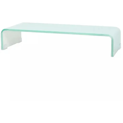 "TV-Schrank/Monitorständer weiß 60x25x11 cm Glas image"