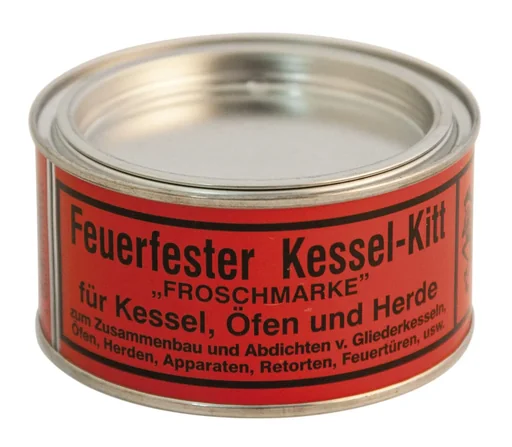 "Kesselkitt feuerfest, grau, für Öfen, Temperaturbeständig bis 1100 °C, 600 g image"