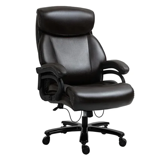 "Bürostuhl Chefsessel Gaming Stuhl Drehstuhl Wippfunktion Dicke Polsterung Ergonomisches Design höhenverstellbar PU-Leder image"