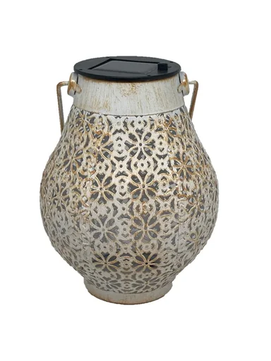 "LED Solar Laterne aus Metall image"