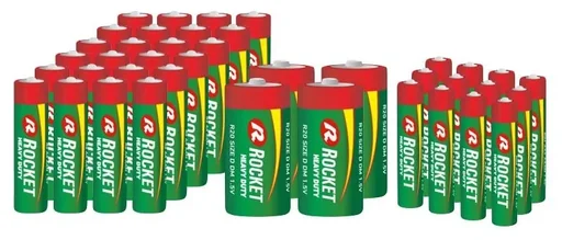 "Zink-Kohle Batterie Set 40-teilig image"