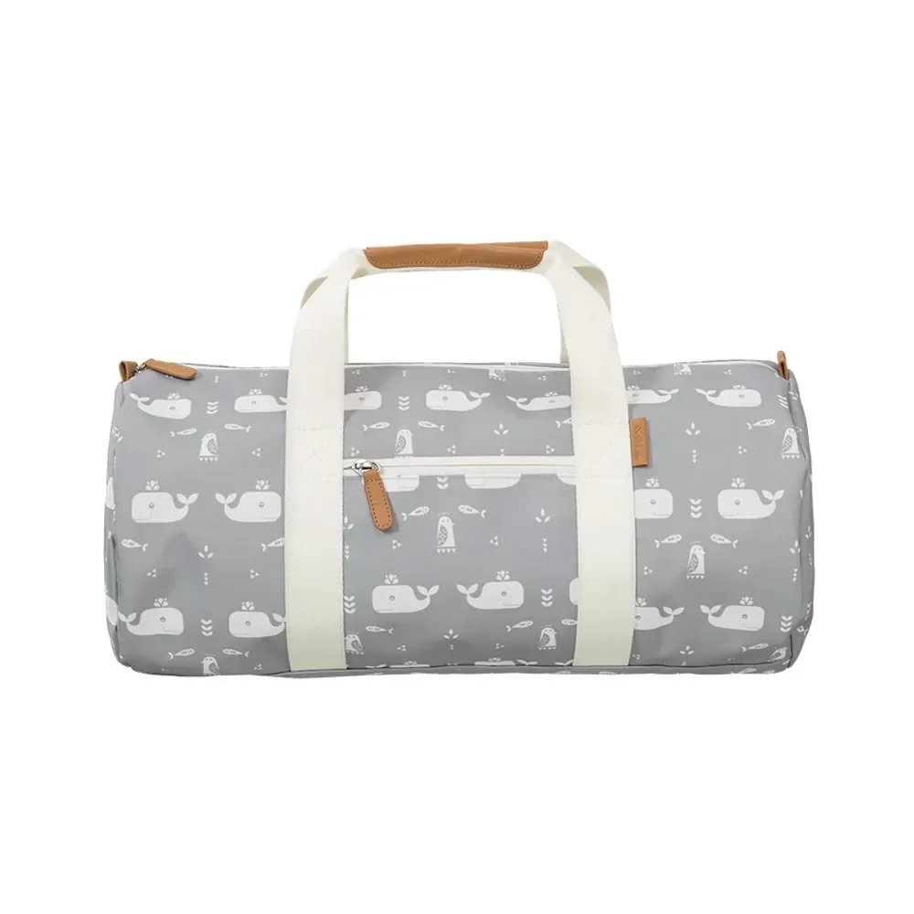 Fresk Sporttasche Kinder, Kinderreisetasche, Schwimmtasche Kinder – Wal Grau