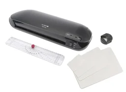 Laminiergerät 4in1 Set mit Lineal, Eckenrunder und Folien