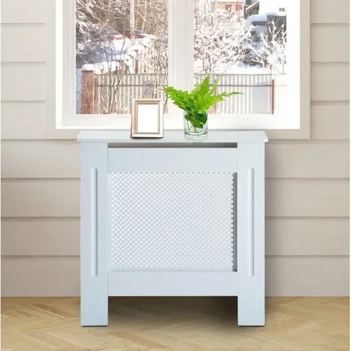 "Heizkörperabdeckung 78cm Weiß image"